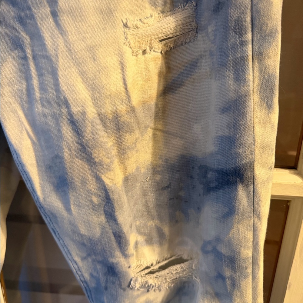 Tie-Dye Distressed Jeans